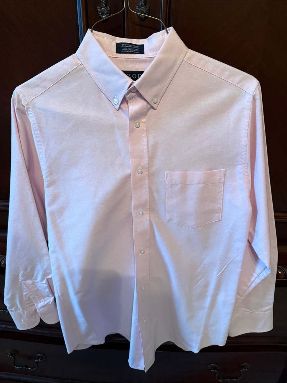 Izod Boys Light Pink Button-Down Dress Shirt